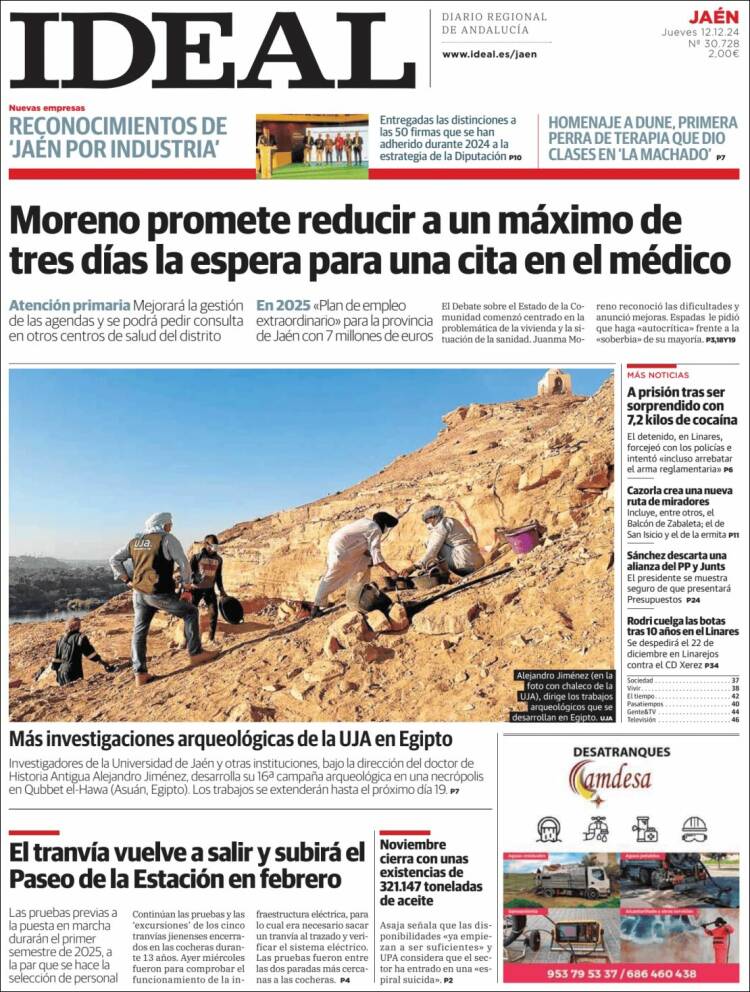 Portada de El Ideal de Jaén (Spain)