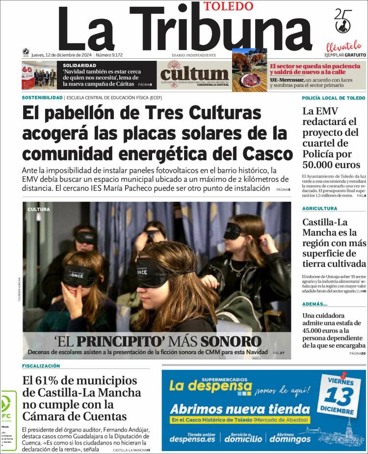 Portada de La Tribuna de Toledo (Spain)