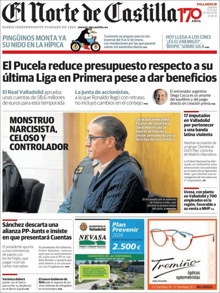 Portada de Norte de Castilla - Valladolid (Spain)