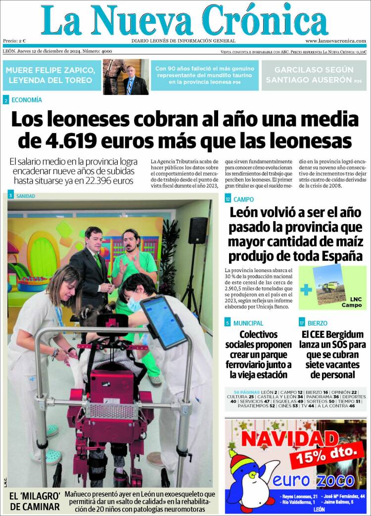 Portada de La Nueva Crónica (Spain)