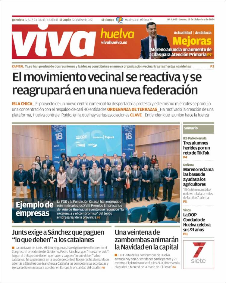Portada de Viva Huelva (Spain)