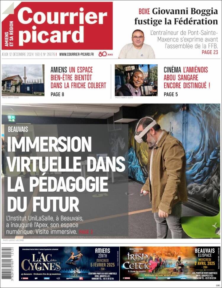 Portada de Courrier Picard (Francia)