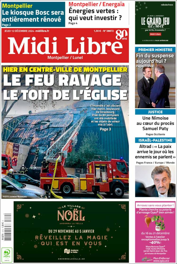 Portada de Midi Libre (France)