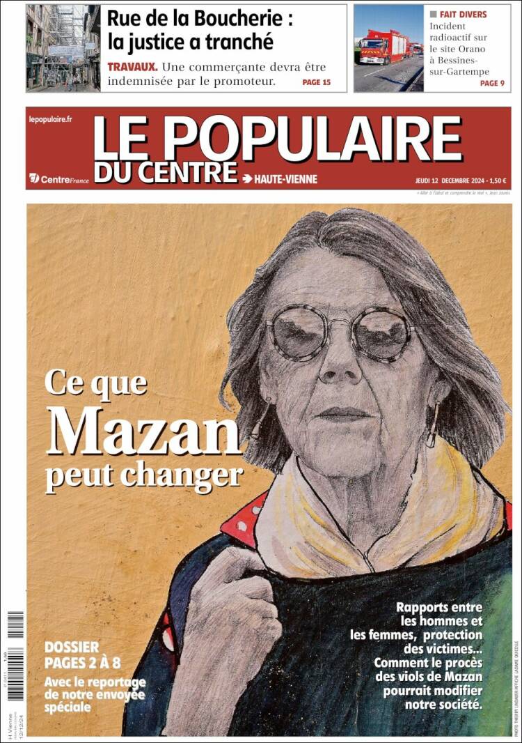 Portada de Le Populaire du Centre (France)