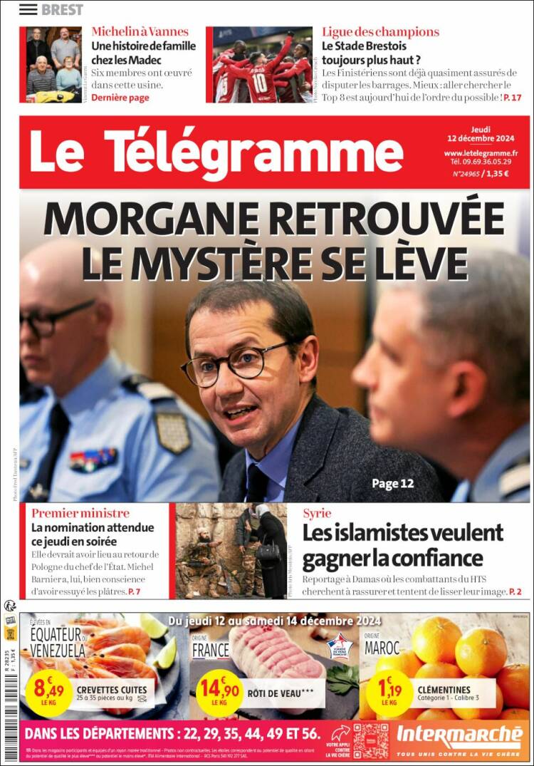 Portada de Télégramme (France)