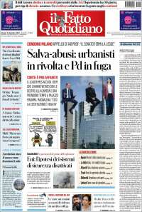 Portada de Il Fatto Quotidiano (Italia)