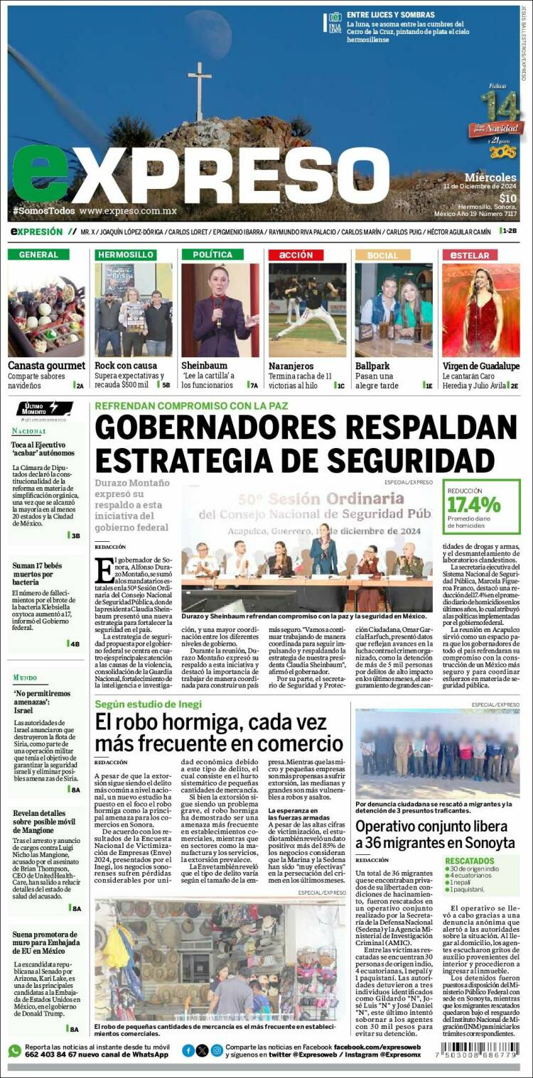 Portada de Expreso (Mexico)