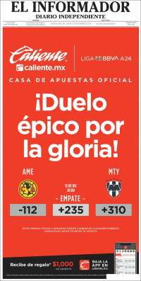 Portada de El Informador (Mexico)