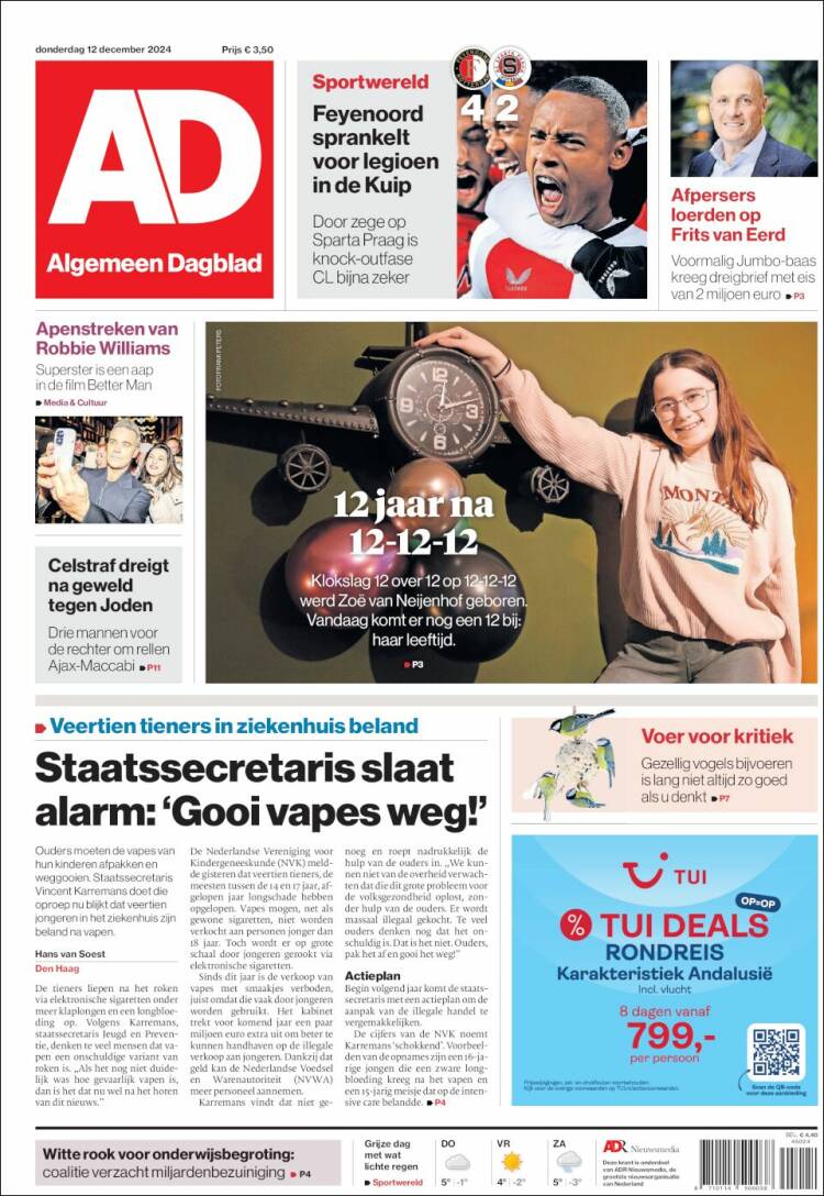 Portada de AD (Netherlands)