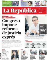 Portada de La Republica (Peru)