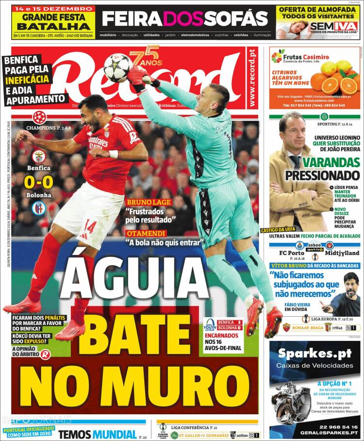 Portada de Record (Portugal)