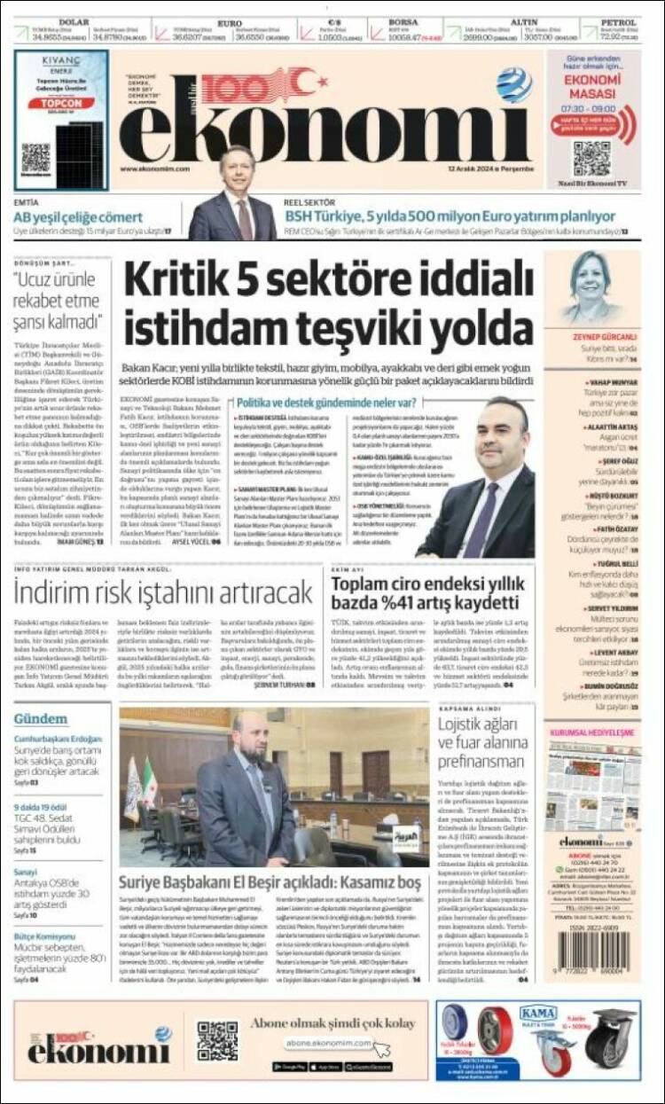 Portada de Dünya (Turkey)