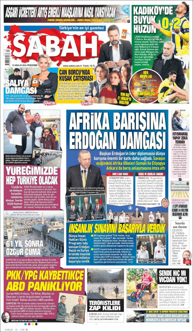 Portada de Sabah (Turkey)