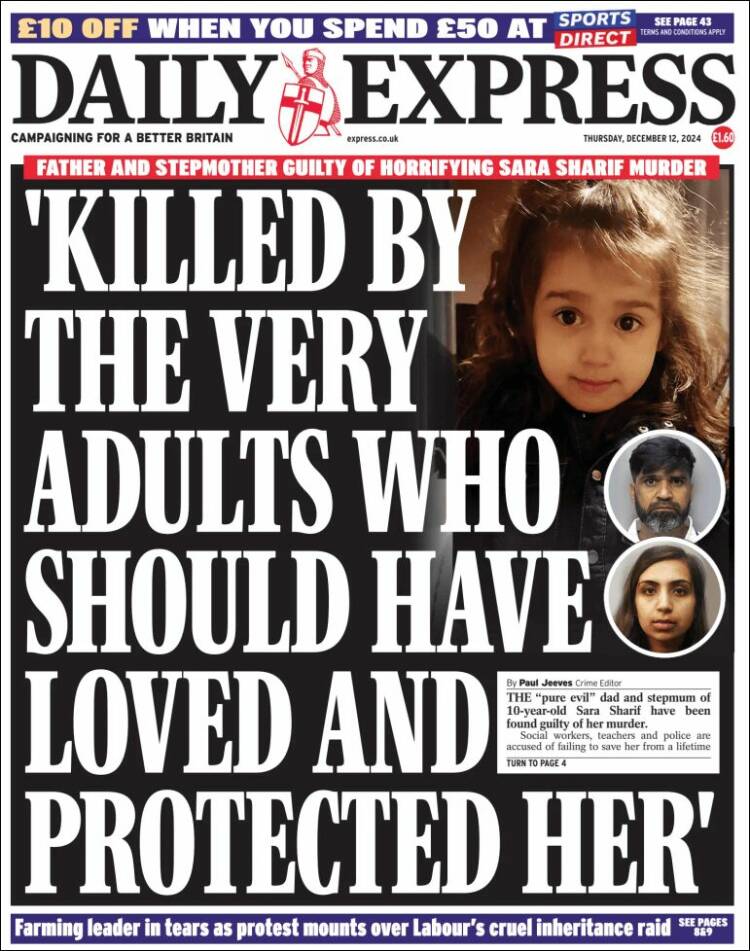 Portada de Daily Express (United Kingdom)