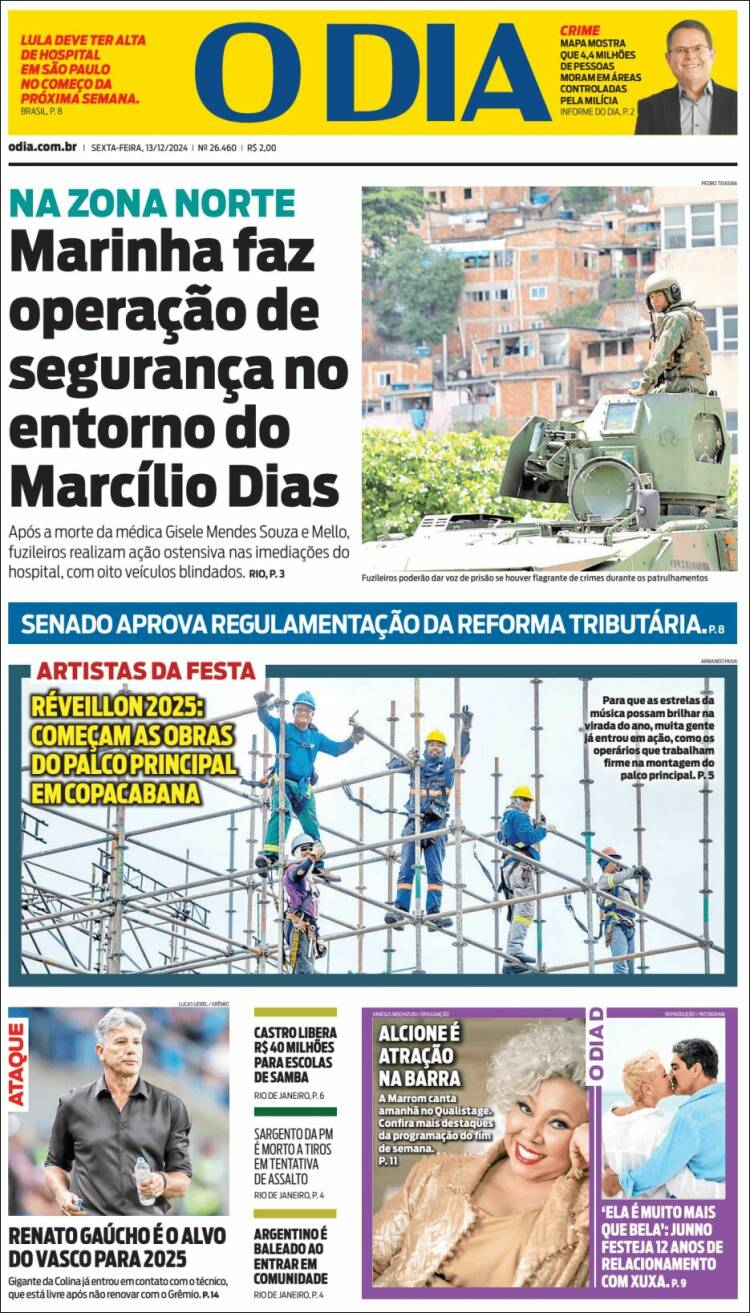 Portada de O Dia (Brasil)