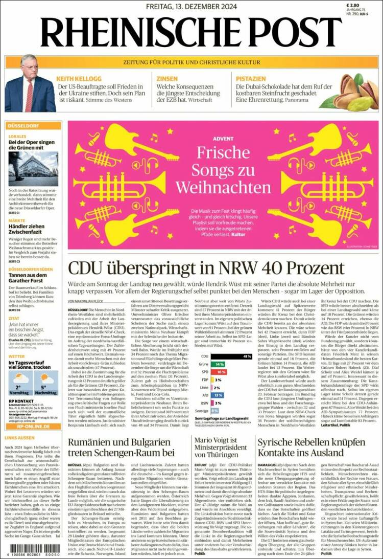 Portada de Rheinische Post (Germany)