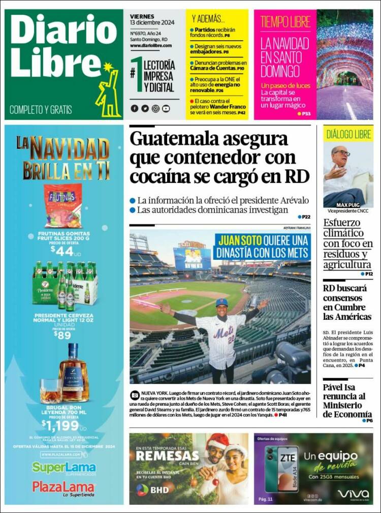 Portada de Diario Libre (Dominican Rep.)