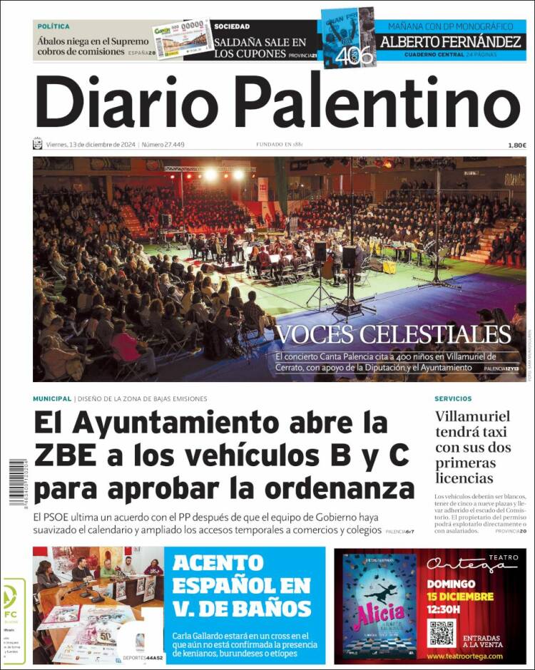 Portada de Diario Palentino (España)