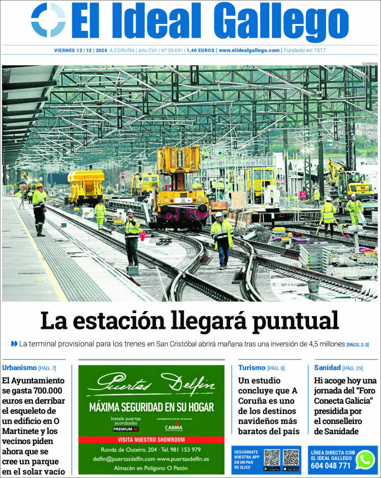 Portada de El Ideal Gallego (España)