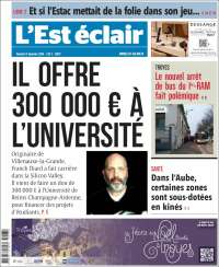 Portada de L'Est Eclair (Francia)