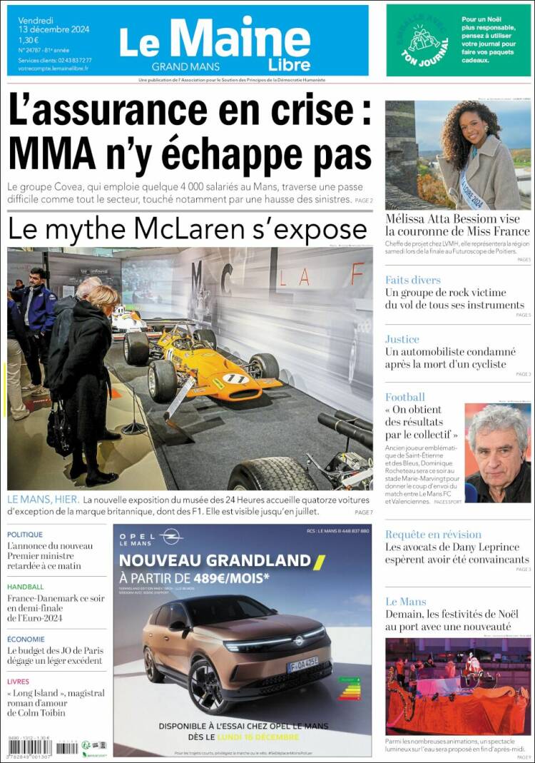 Portada de Le Maine Libre (France)