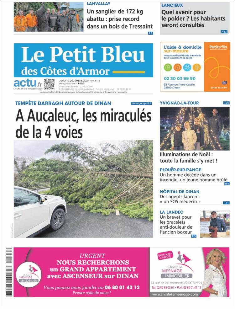 Portada de Le Petit Bleu (France)
