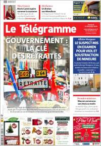 Portada de Télégramme (Francia)