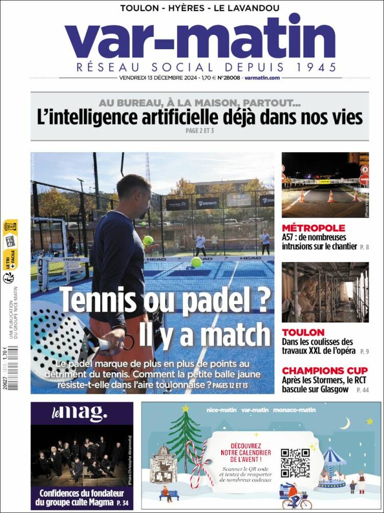 Portada de Var-Matin (Francia)