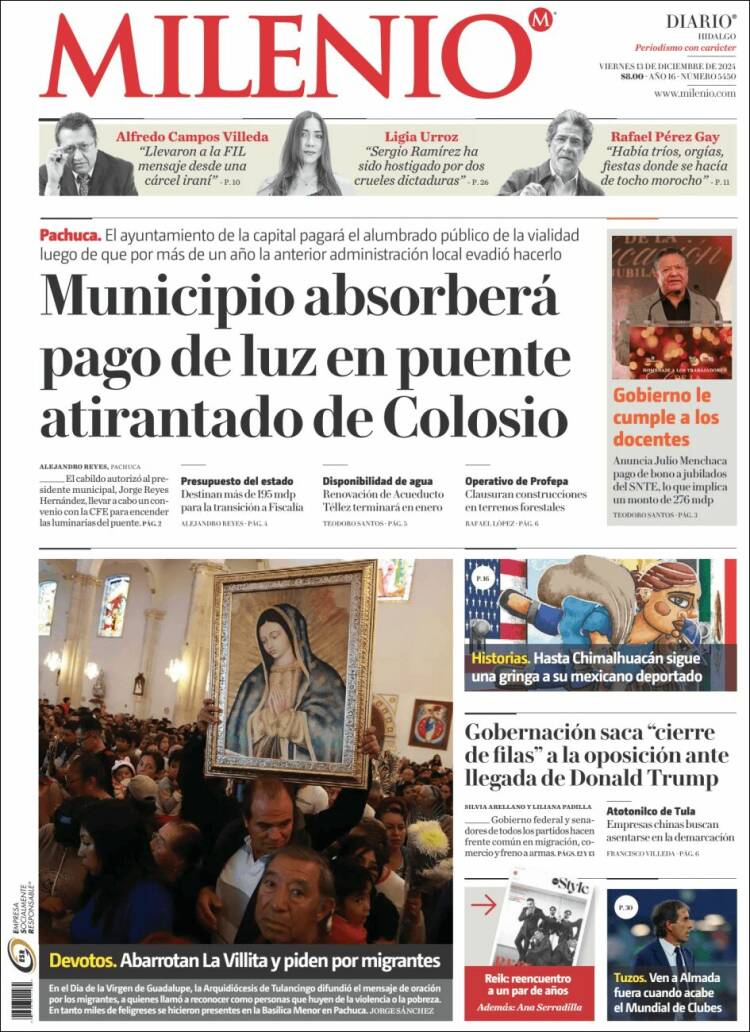 Portada de Milenio de Hidalgo (México)