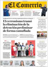 Portada de El Comercio (Perú)