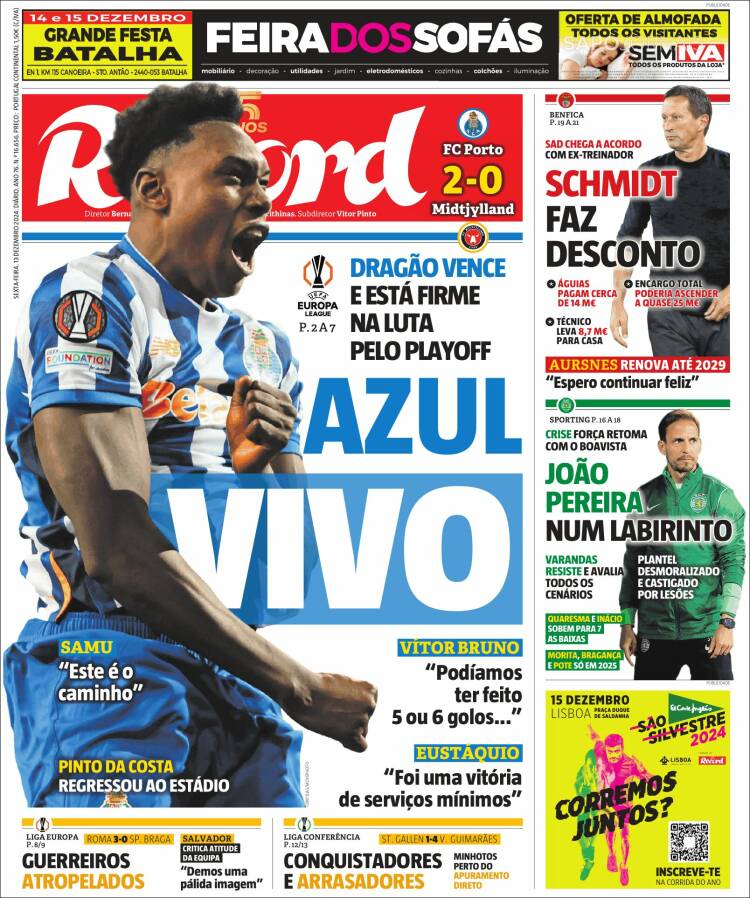 Portada de Record (Portugal)