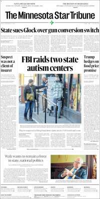 Portada de Star Tribune (USA)