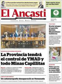 Portada de El Ancasti (Argentina)