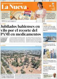 Portada de La Nueva Provincia (Argentina)