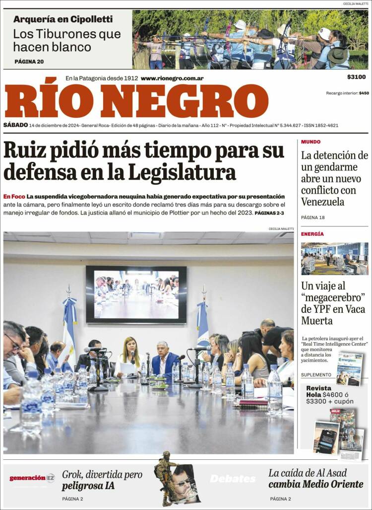 Portada de Rio Negro (Argentina)