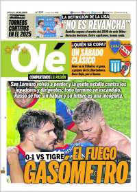 Portada de Olé (Argentina)