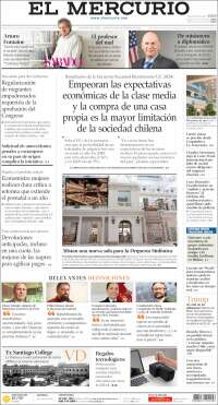 Portada de El Mercurio (Chile)