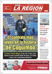 Portada de Diario La Región de Coquimbo (Chile)