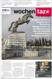 Portada de Die Tageszeitung (Germany)