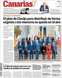 Portada de Canarias 7 (España)