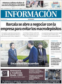 Portada de Diario Información (España)