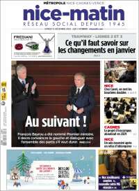 Portada de Nice-Matin (Francia)