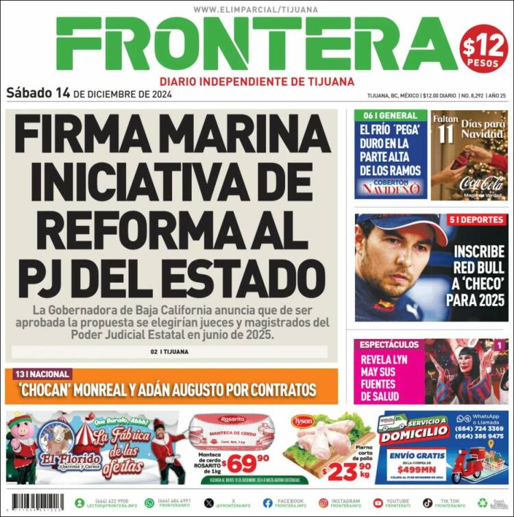 Portada de Frontera (México)