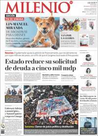 Portada de Milenio de Monterrey (México)