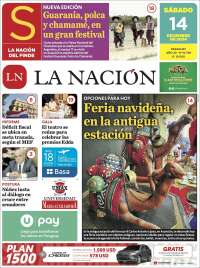 Portada de La Nación (Paraguay)