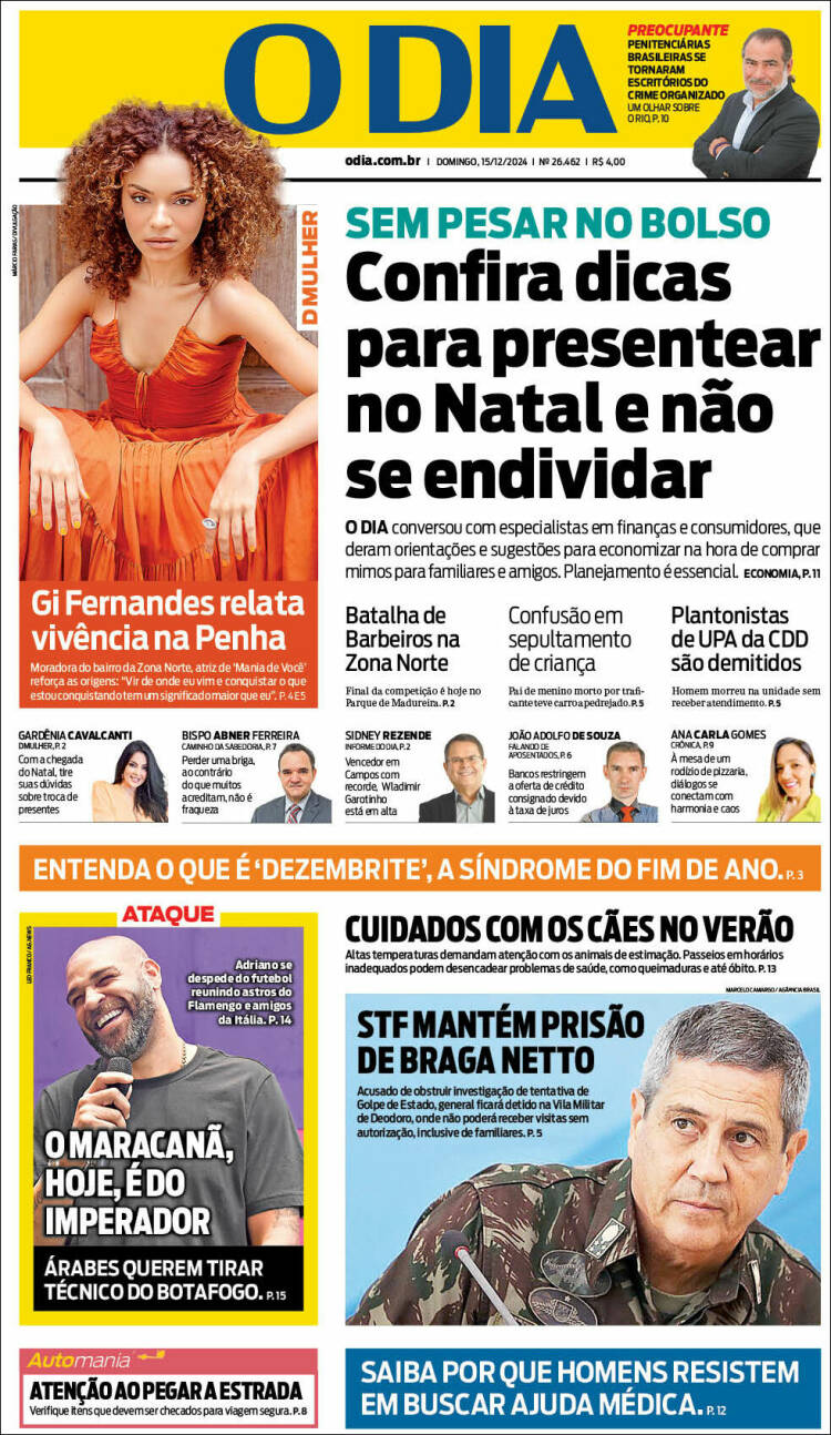 Portada de O Dia (Brasil)