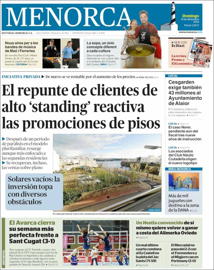 Portada de Menorca - Diario Insular (España)