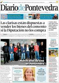 Portada de Diario de Pontevedra (España)