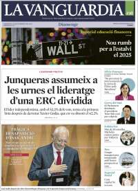 Portada de La Vanguardia (España)