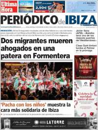 Portada de Periódico de Ibiza (España)